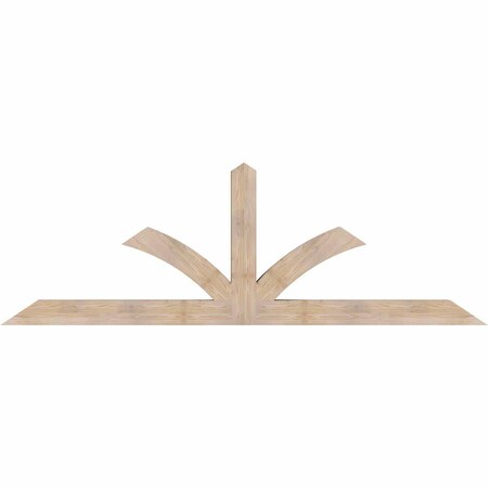 Ekena Millwork Richland Smooth Timber Gable Bracket, Douglas Fir, 108"W x 36"H x 5 1/2"D x 5 1/2"F, 8/12 Pitch GBW108X36X0606RIC00SDF